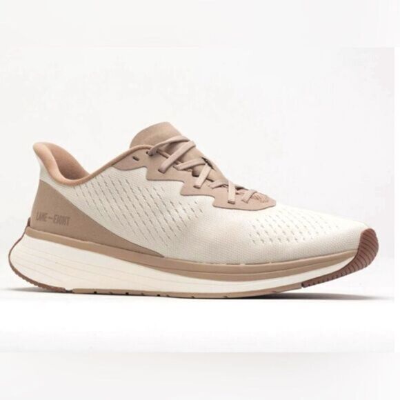 NWT Lane Eight Unisex Relay Trainer Athletic Tennis Shoe - Cream Tan -Size W 7 - Picture 1 of 10